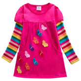 Tunica din bumbac, casual LOVELY BUTTERFLY, roz